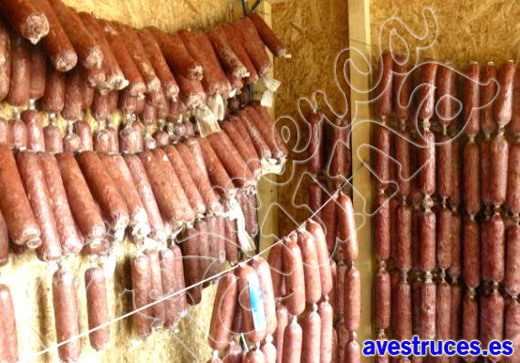 salchichon de avestruz